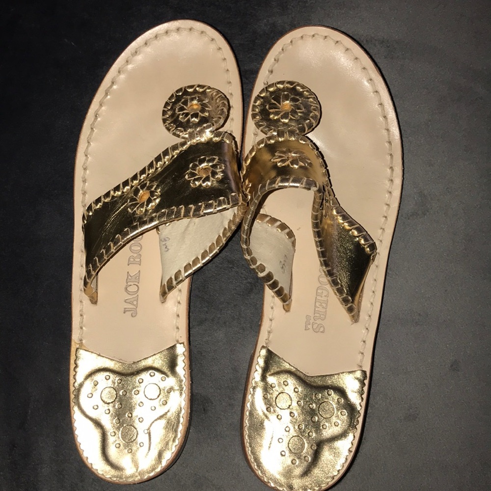 Metallic gold Jack Rodgers